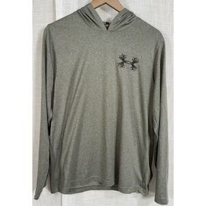 Under Armour Men's M UA Antler Hunting Long Sleeve Hooded Shirt Embroidered Logo